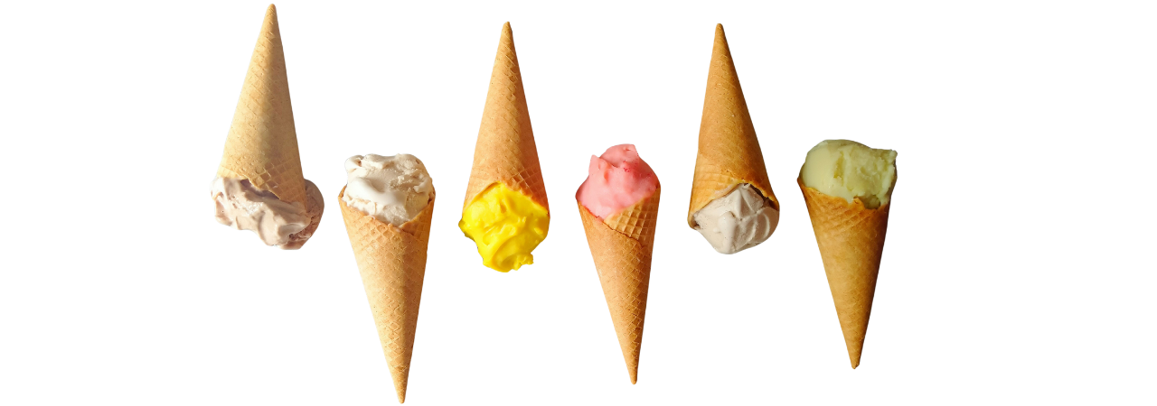 Conos de helado artesanal de Le Creepe & le Cream